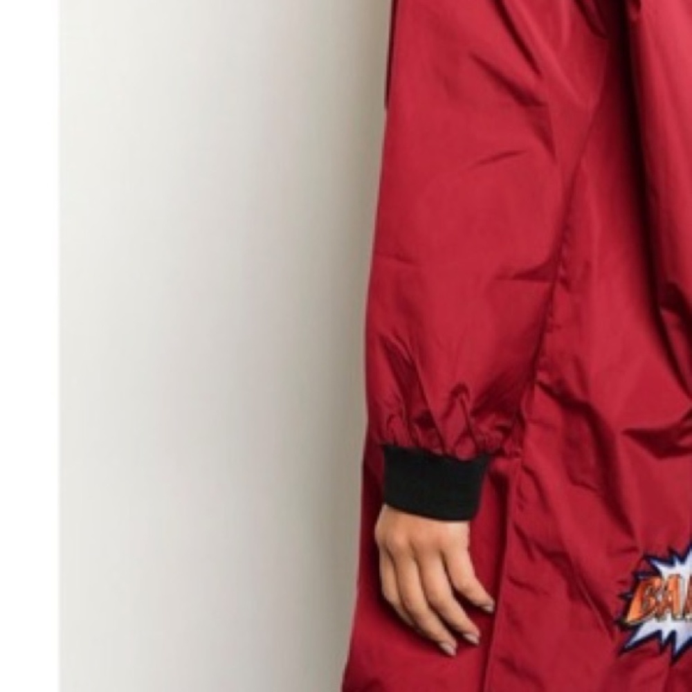 Red Long Patch Jacket - Picture 7 of 8